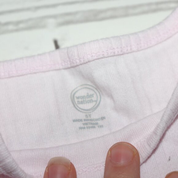 🌸🧡 Paisley Floral Button-Front Dress + Tee – Size 5T · Wonder Nation - Picture 2 of 6